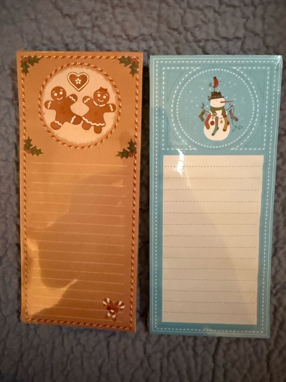 Holiday Notepad Duo - Gingerbread & Snowman